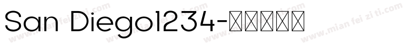 San Diego1234字体转换